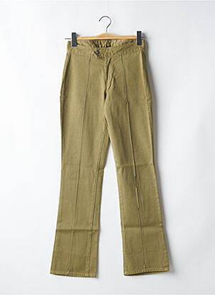 Pantalon droit taille normale taille normale vert DIESEL femme