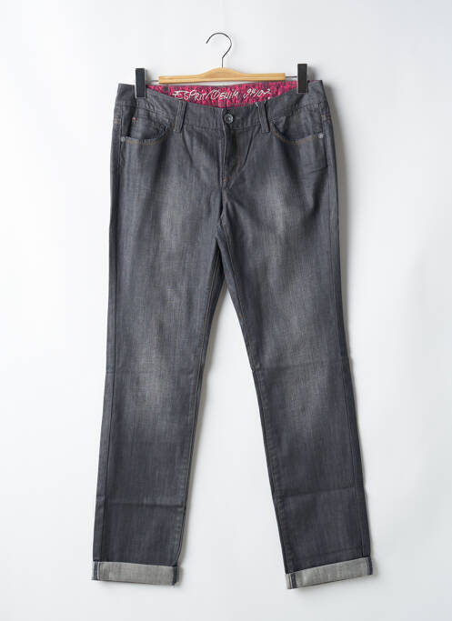 Jeans coupe slim stretch taille normale gris ESPRIT femme