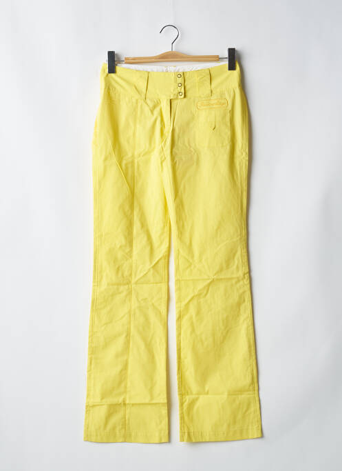 Pantalon droit jaune BE YOU K pour femme