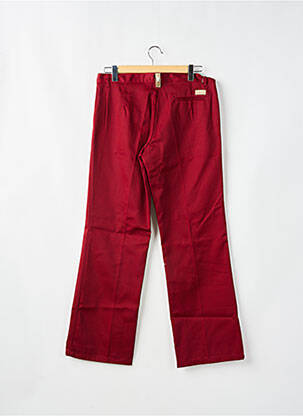 Pantalon chino tissage popeline taille normale rouge FREEMAN T.PORTER homme