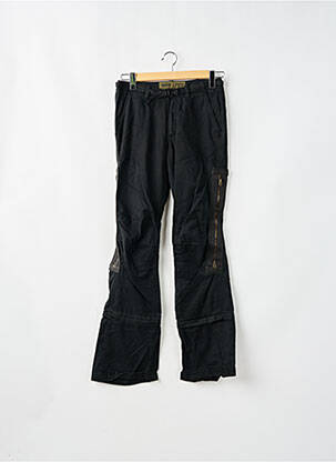 Pantalon droit tissage popeline taille normale noir FREEMAN T.PORTER femme