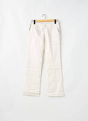 Pantalon chino tissage popeline taille normale blanc FREEMAN T.PORTER femme