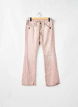 Jeans coupe droite stretch taille normale rose FREEMAN T.PORTER femme