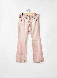 Jeans coupe droite stretch taille normale rose FREEMAN T.PORTER femme