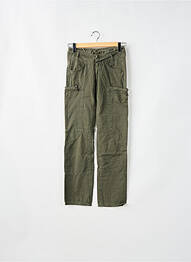 Pantalon droit stretch taille normale vert FREEMAN T.PORTER femme