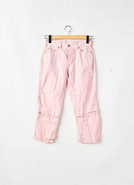 Pantacourt tissage popeline taille normale rose FREEMAN T.PORTER femme
