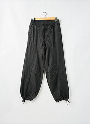 Pantalon droit tissage popeline taille normale noir HARDCORE SESSION femme