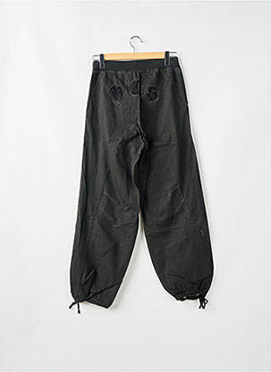 Pantalon droit tissage popeline taille normale noir HARDCORE SESSION femme
