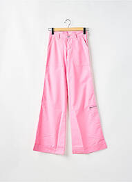 Pantalon droit fermeture zippée sous rabat boutonné taille normale rose LA BRIGADA INTERNACIONAL femme