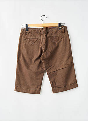 Bermuda tissage popeline taille normale marron FREEMAN T.PORTER femme