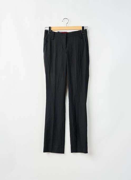 Pantalon chino fermeture zippée sous rabat boutonné taille normale noir FIRETRAP femme