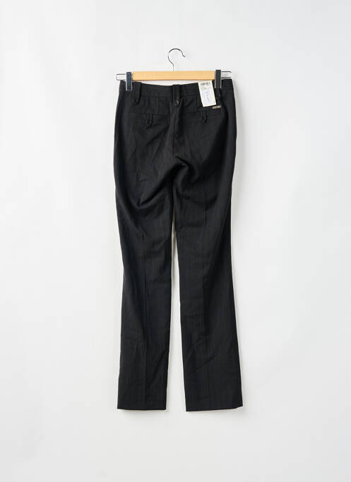 Pantalon chino fermeture zippée sous rabat boutonné taille normale noir FIRETRAP femme
