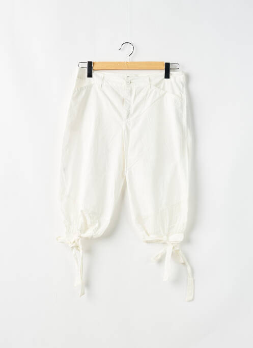 Bermuda tissage popeline taille normale blanc HEL-S femme