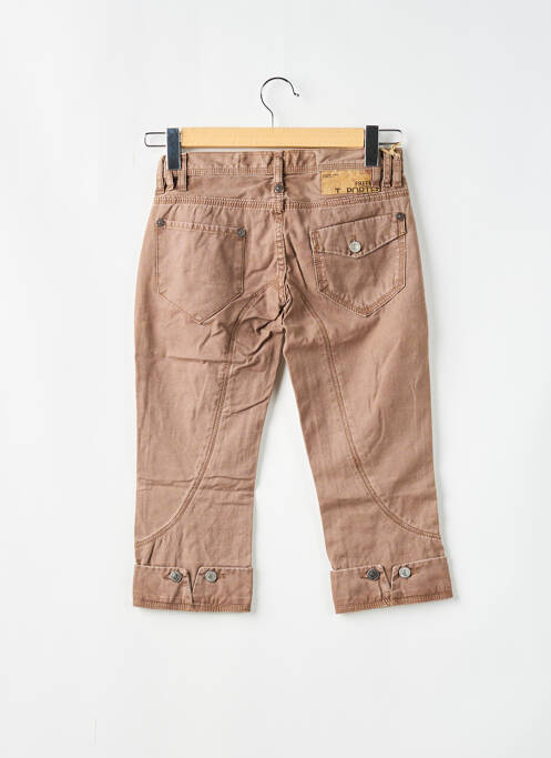 Pantacourt marron FREEMAN T.PORTER pour femme