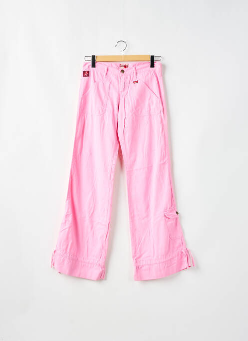 Pantalon droit rose LOIS pour femme