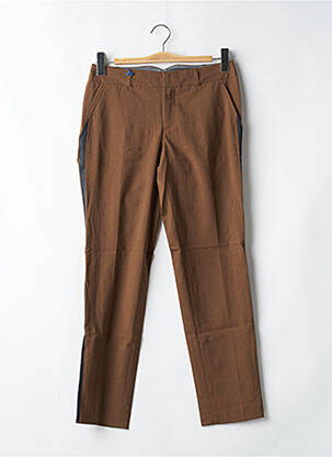 Pantalon 7/8 coupe chino taille normale marron LEON & HARPER femme