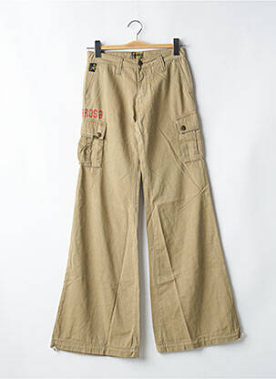 Pantalon cargo poches beige LOIS femme