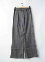 Pantalon flare fermeture zippée sous rabat avec crochet gris MISS SIXTY femme