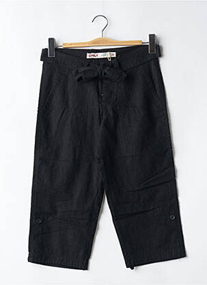 Pantacourt coupe droite taille basse noir ONLY femme