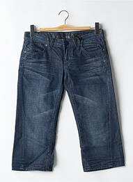 Pantacourt coupe droite bleu PHARD femme