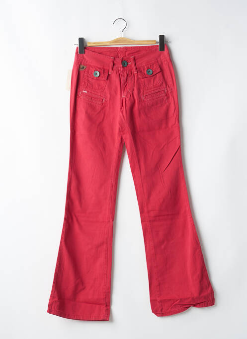 Pantalon droit rouge LOIS pour femme