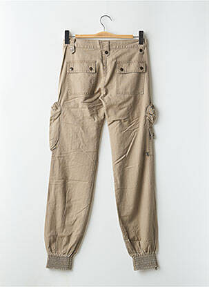 Pantalon cargo tissage popeline taille normale marron RWD femme