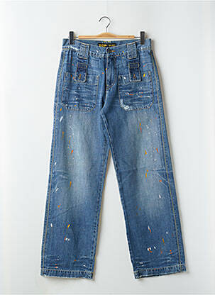 Jeans coupe droite stretch taille normale bleu RWD homme