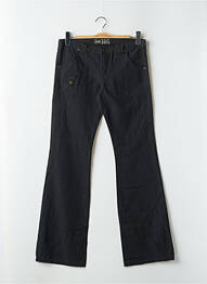 Pantalon flare taille basse taille basse noir RWD femme