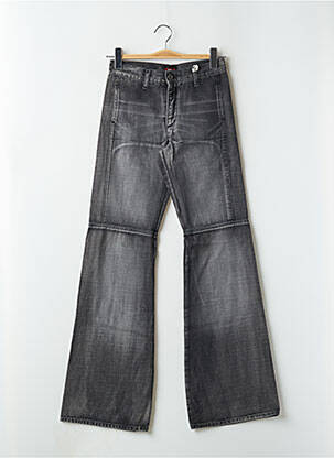 Jean coupe flare taille haute taille haute gris RWD femme