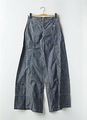Jean coupe flare stretch taille basse bleu RWD femme