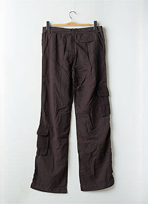 Pantalon cargo coupe droite taille normale marron SCHOOL RAG femme