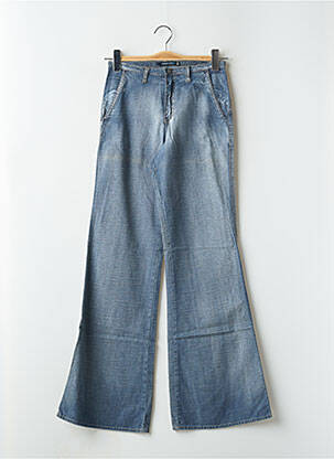 Jean coupe flare stretch taille haute bleu SCHOOL RAG femme