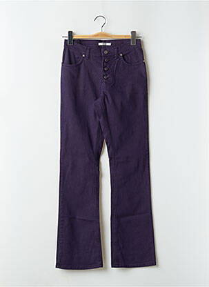 Jeans bootcut taille haute taille haute violet SCHOOL RAG femme