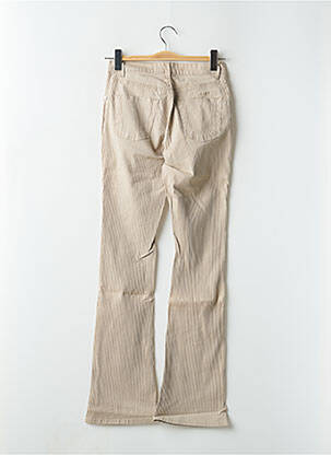 Pantalon flare stretch taille haute beige SCHOOL RAG femme