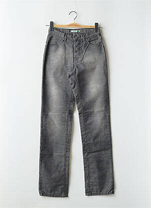 Pantalon slim stretch taille normale gris SCHOOL RAG femme