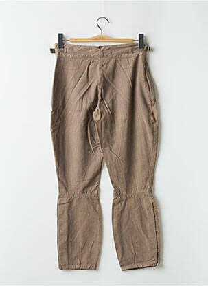 Pantalon 7/8 tissage popeline taille normale marron SCHOOL RAG femme