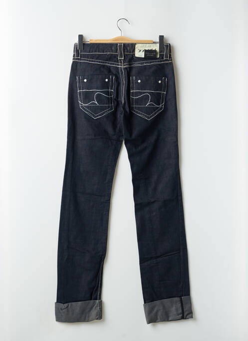 Jeans coupe slim tissage brut taille basse bleu SCHOOL RAG femme