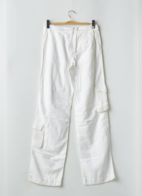 Pantalon cargo blanc SCHOOL RAG pour femme
