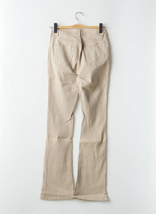 Pantalon flare beige SCHOOL RAG pour femme