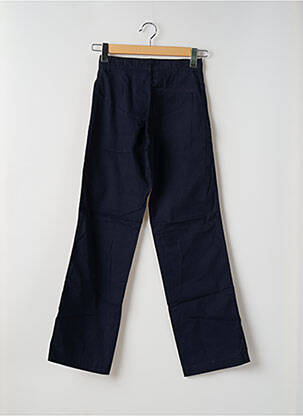 Pantalon chino tissage popeline taille normale bleu TEDDY SMITH femme