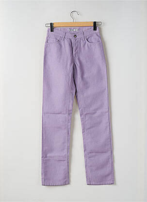 Jeans coupe droite taille normale taille normale violet TEDDY SMITH femme