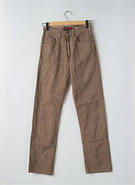 Jeans coupe droite taille normale taille normale marron TEDDY SMITH femme
