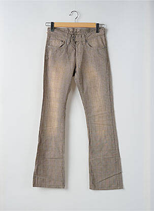 Pantalon flare taille normale taille normale beige TEDDY SMITH femme