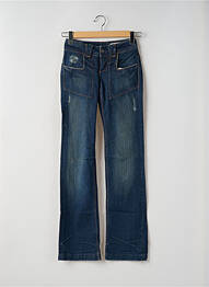 Jeans coupe droite taille normale taille normale bleu TEDDY SMITH femme