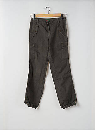 Pantalon cargo poches taille normale vert TEDDY SMITH femme