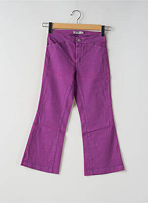 Pantacourt coupe droite taille normale violet TEDDY SMITH femme