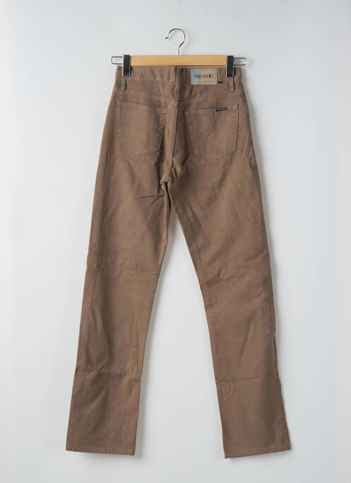 Jeans coupe droite taille normale taille normale marron TEDDY SMITH femme