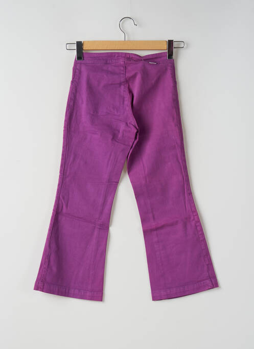 Pantacourt coupe droite taille normale violet TEDDY SMITH femme