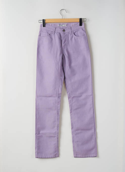 Jeans coupe droite violet TEDDY SMITH pour femme