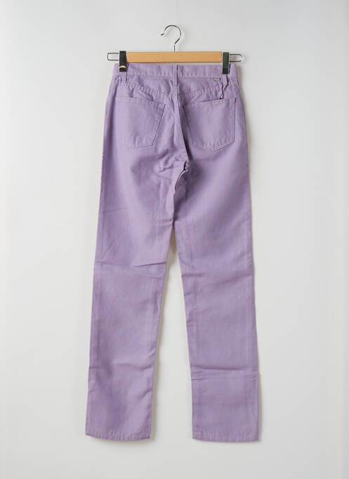 Jeans coupe droite violet TEDDY SMITH pour femme